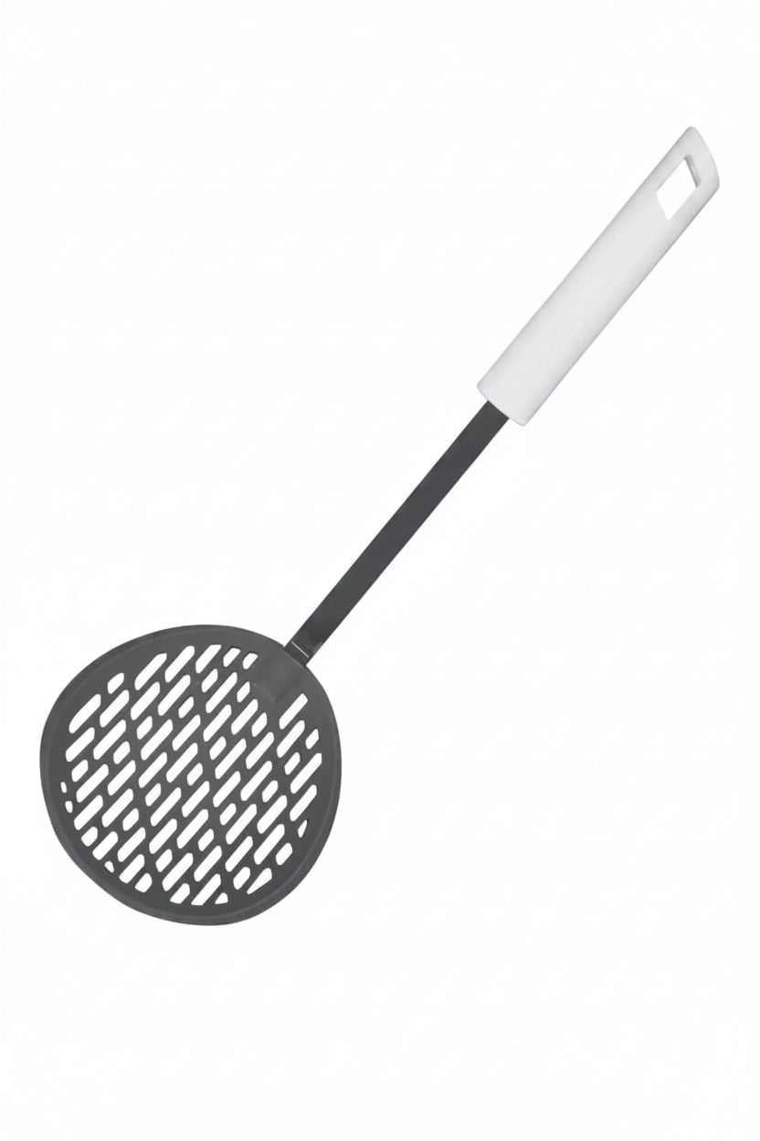 Non-Stick Skimmer — Stainless Steel Slotted Skimmer for Oil & Broth Removal