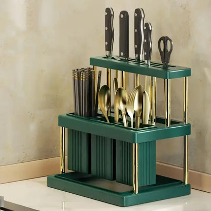 Drying Rack With Knife Holder