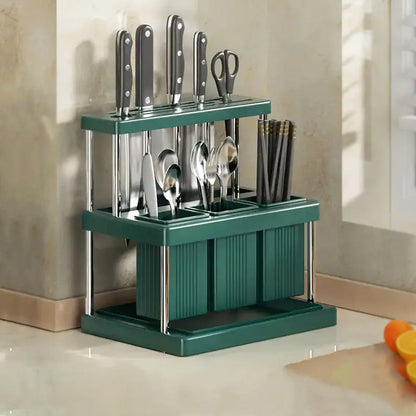 Drying Rack With Knife Holder