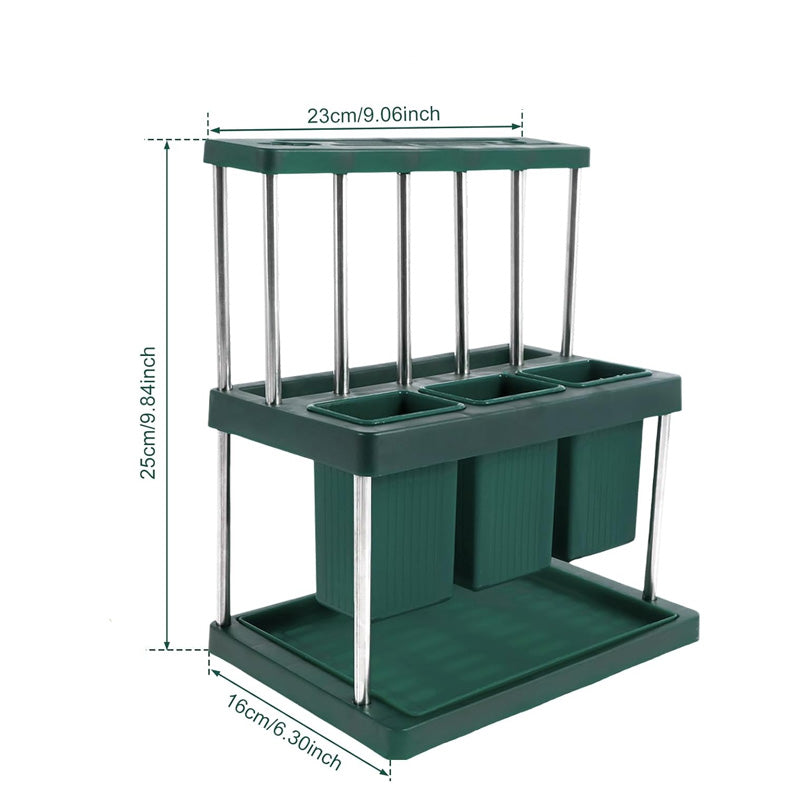 Drying Rack With Knife Holder